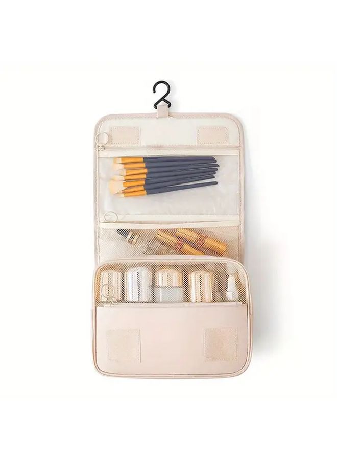 Lake Blue Large Capacity Travel Toiletry Bag with Dry Wet Separation Hanging Organizer - Image 5