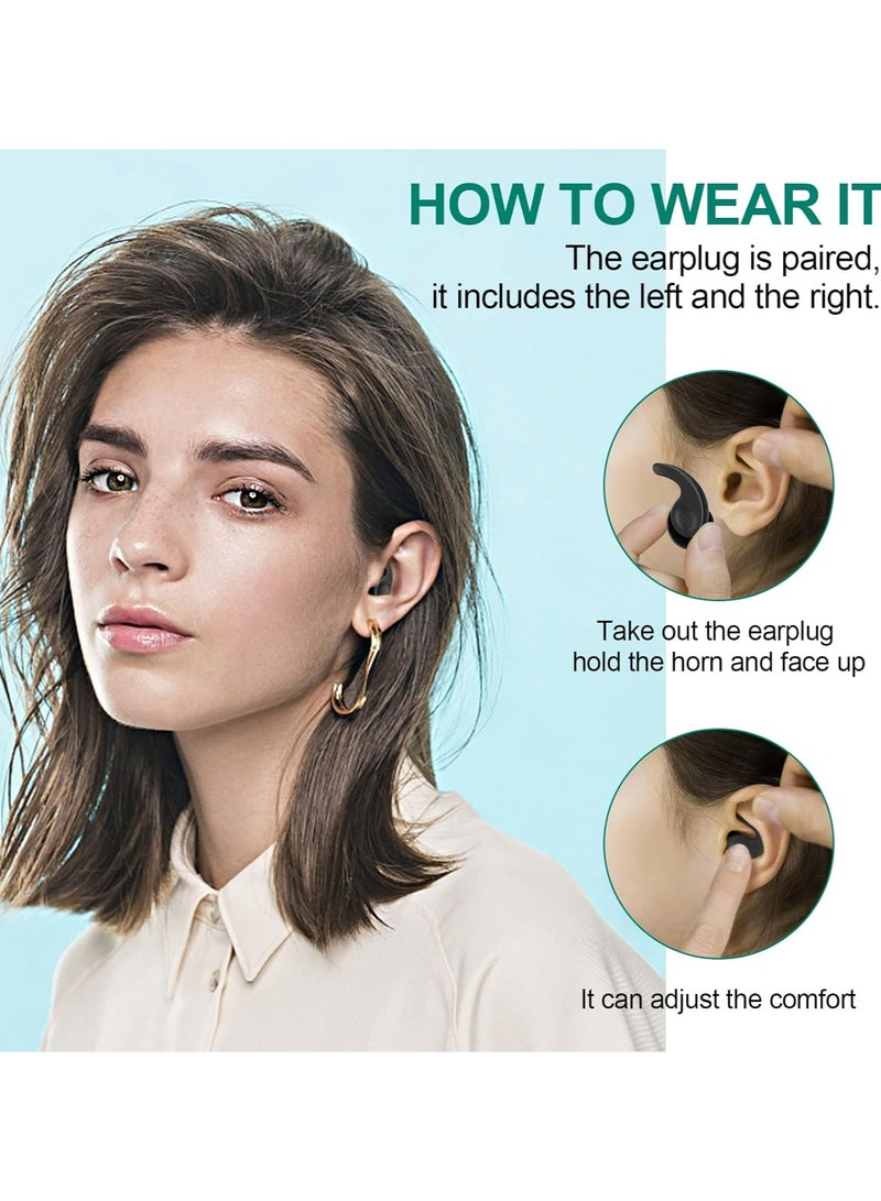 فانسكي السباحة الأذن المقابس للبالغين ، 3 أزواج للماء قابلة لإعادة الاستخدام سيليكون السباحة سدادات للسباحة تصفح الغوص الاستحمام والمياه بركة ، الشاطئ ، المحيط (الكبار والمراهقين 14+) - Image 4