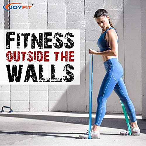 Joyfit Resistance Loop Bands - for Strength Training, Fitness Exercises, Pull up and Chin up Support, Leg, HIPS, Core, Back, Chest and Arms Workout for Men and Women at Home and Gym (Orange) - Image 5