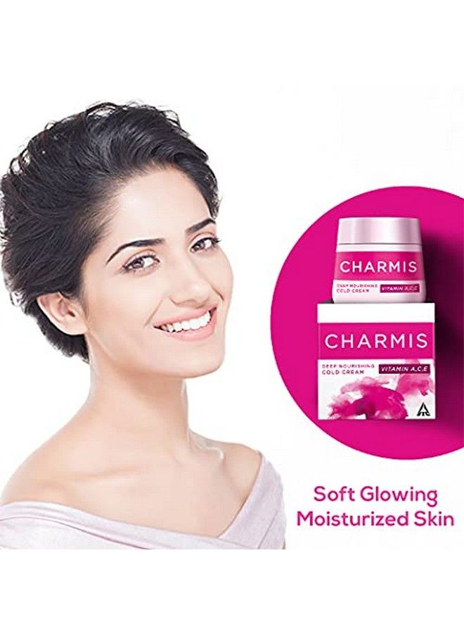 Charmis Deep Nourishing Cold Cream With Vitamin C A & E For Glowing & Nourished Skin With Vitamin C Facewash Free 100Gm + 50Gm  - Image 5