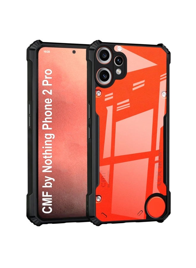 Case for Nothing CMF Phone 2 Pro Crystal Hard Back Cover with TPU Black Bumper Transparent Back Cover Case for Nothing CMF Phone 2 Pro - Image 1