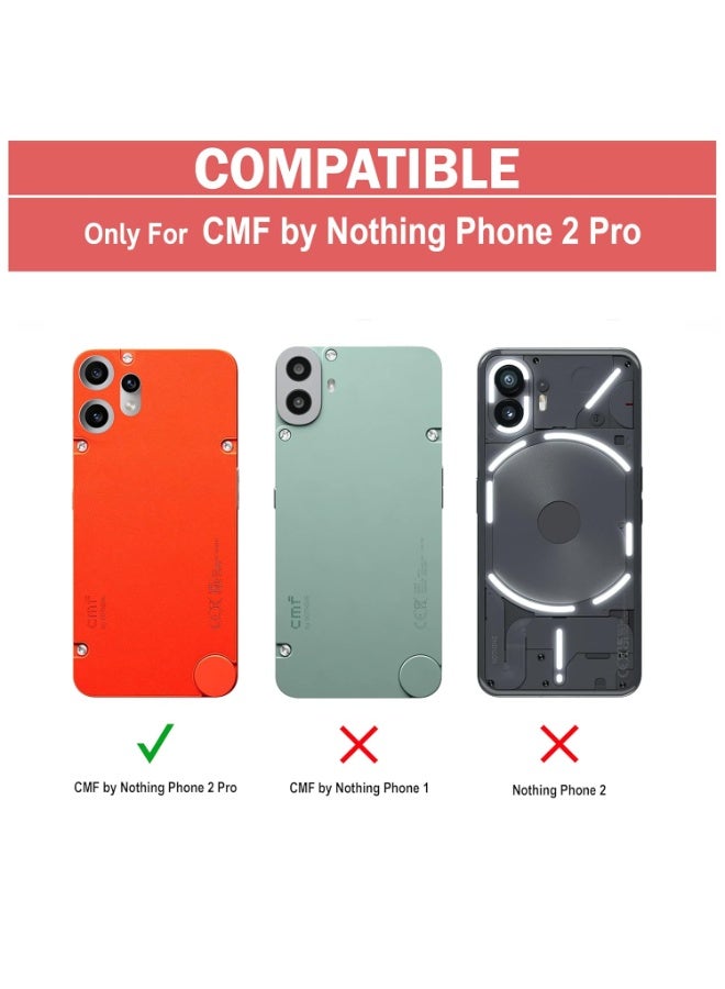 Case for Nothing CMF Phone 2 Pro Crystal Hard Back Cover with TPU Black Bumper Transparent Back Cover Case for Nothing CMF Phone 2 Pro - Image 2