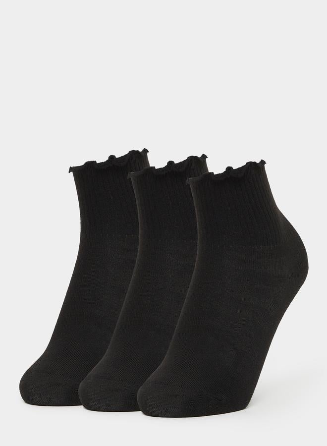 Styli Set of 3 - Solid Crew Socks - Image 1