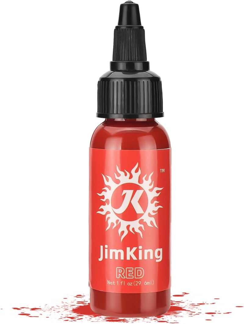 حبر وشم جيم كينج 30 مل - لون وشم أسود من صبغة نباتية طبيعية للماكياج الدائم