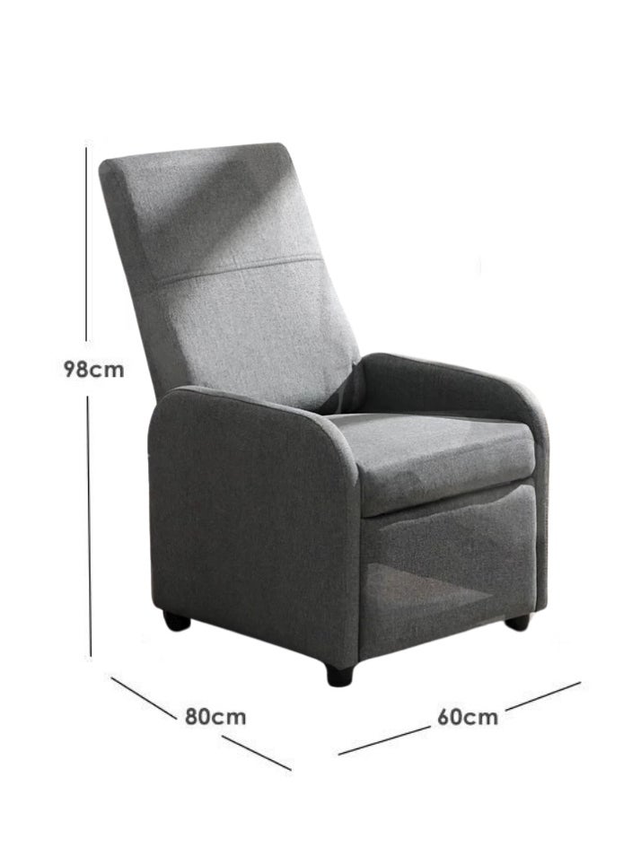 SMART HOME A comfortable, reclining recliner chair – a modern, compact design that fits in any space and offers practical performance. A comfortable, reclining home recliner with a reclining mechanism (80 x 60 x 98 cm)  - Image 4