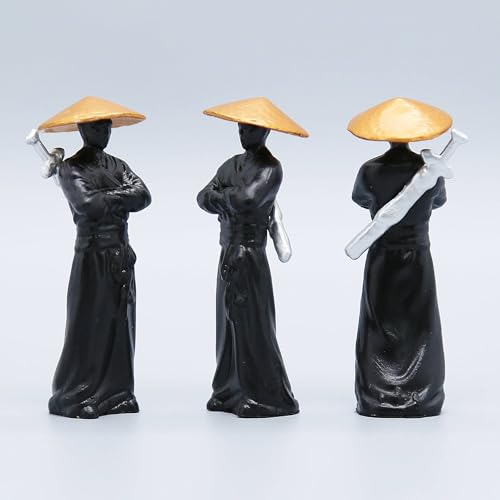 YOURKARTS.COM Plastic 3pcs Youxia Warrior Car Dashboard Decoration Set - Unique Knight-Errant Figurines, Elegant Car Accessories, Perfect for Desk & Home Decor - 2025 Trends - Image 2