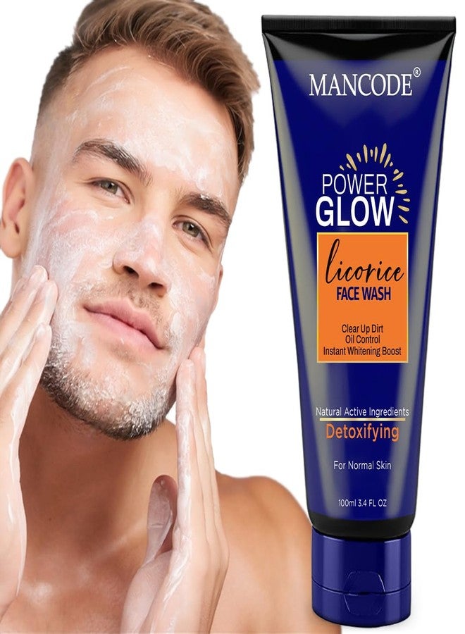 MAN CODE Mancode Power Glow Face Wash & Power Glow Scrub Combo for Men, Deep Cleanse & Exfoliate, Boosts Radiance & Reduces Blackheads, 100ml Each| Pack of 2 - Image 2