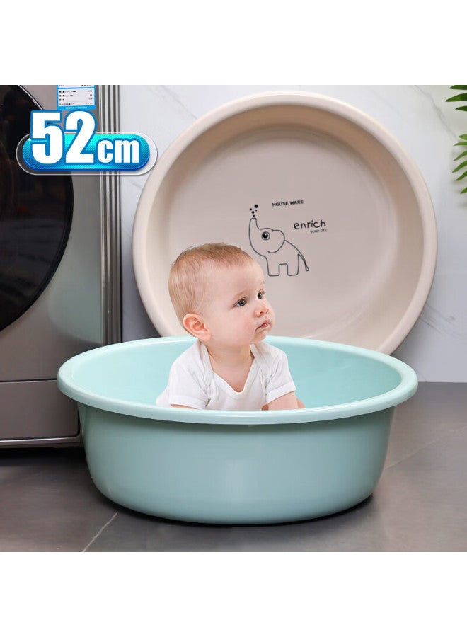 MR. Mr Washbasin 52cm, Bath Basin, Plastic Basin, Extra Large Basin, Face Basin, Dormitory Laundry Basin, Children's Basin, Baby Basin, Pet Washing Basi - Image 1