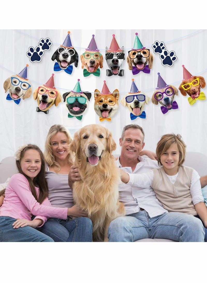 NIBEMINENT Dog Birthday Banner, Garland, Theme Party Bunting Decoration Baby Shower Supplies - Image 3