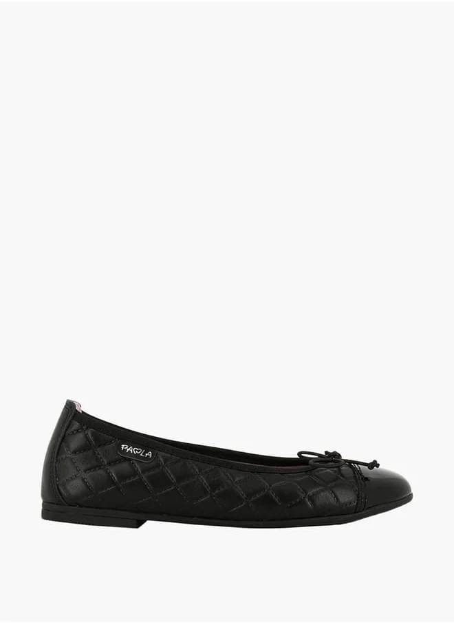 بابلوسكي Girls's Textured Slip-On Ballerinas