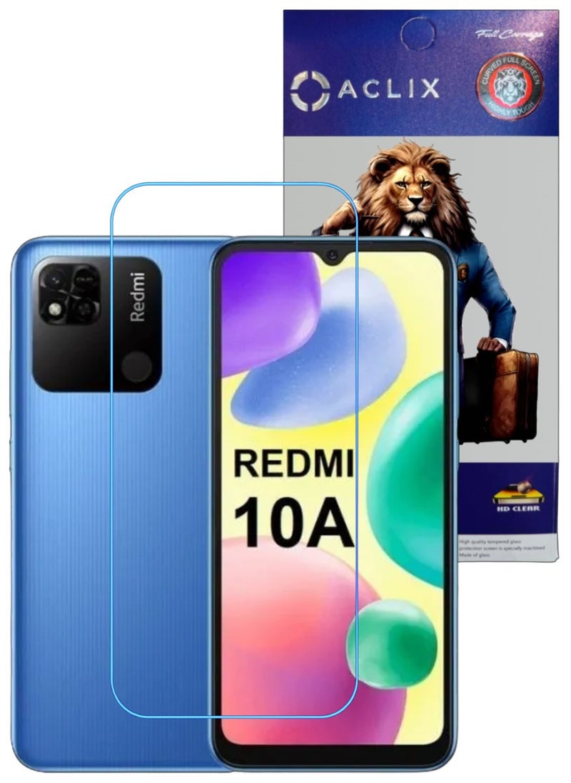 ACLIX Antistatic ESD Dustproof Premium Quality High Definition Clear Tempered Glass Screen Protector Designed For Xiaomi Redmi 10A - Image 1