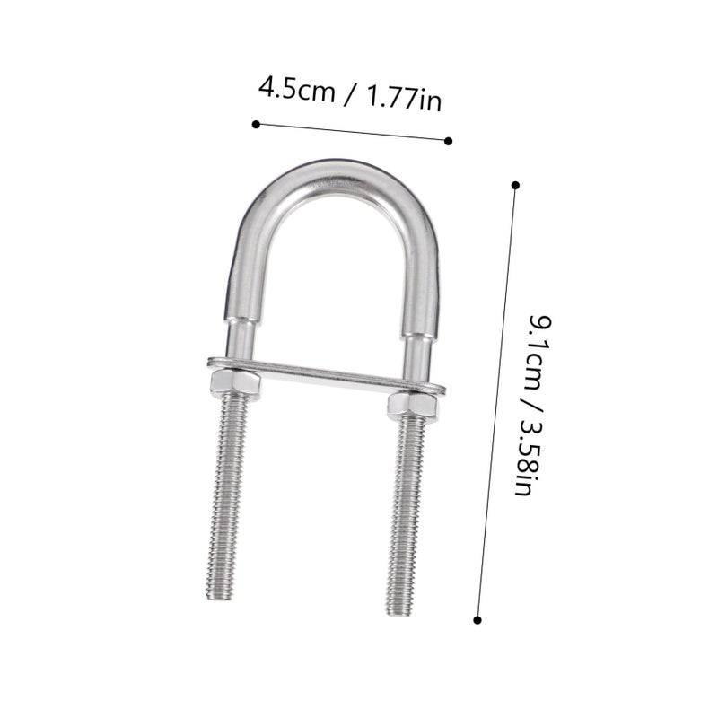 Stainless Steel U Bolts With Nuts And Washers 2pcs For Automotive And Plumbing - Image 3