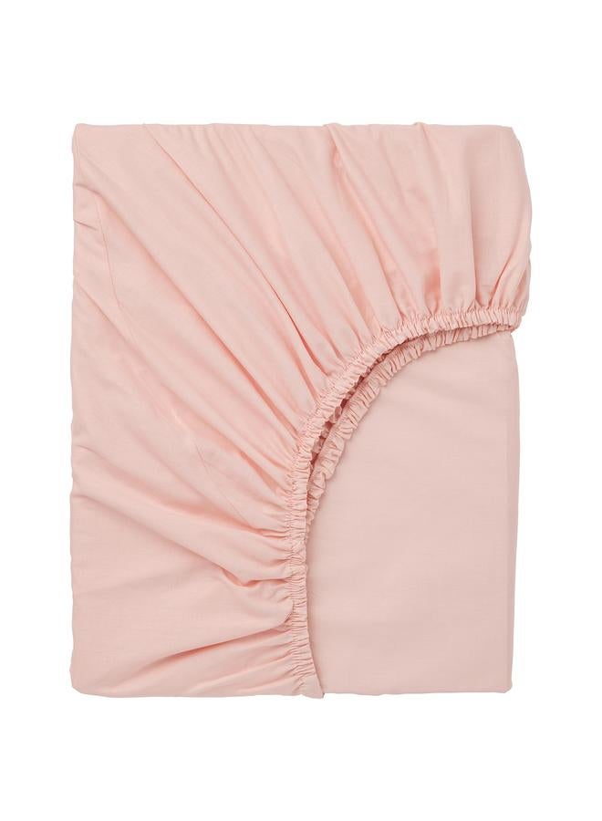 Zaboon Fitted sheet, light pink, 180x200 cm - Image 1