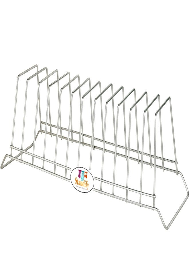 STANDIFY® Big Plate Stainless Steel Stand Heavy Duty, Rust-Proof Durable, Stable, for Indoor & Outdoor Home & Kitchen Use. - Image 1