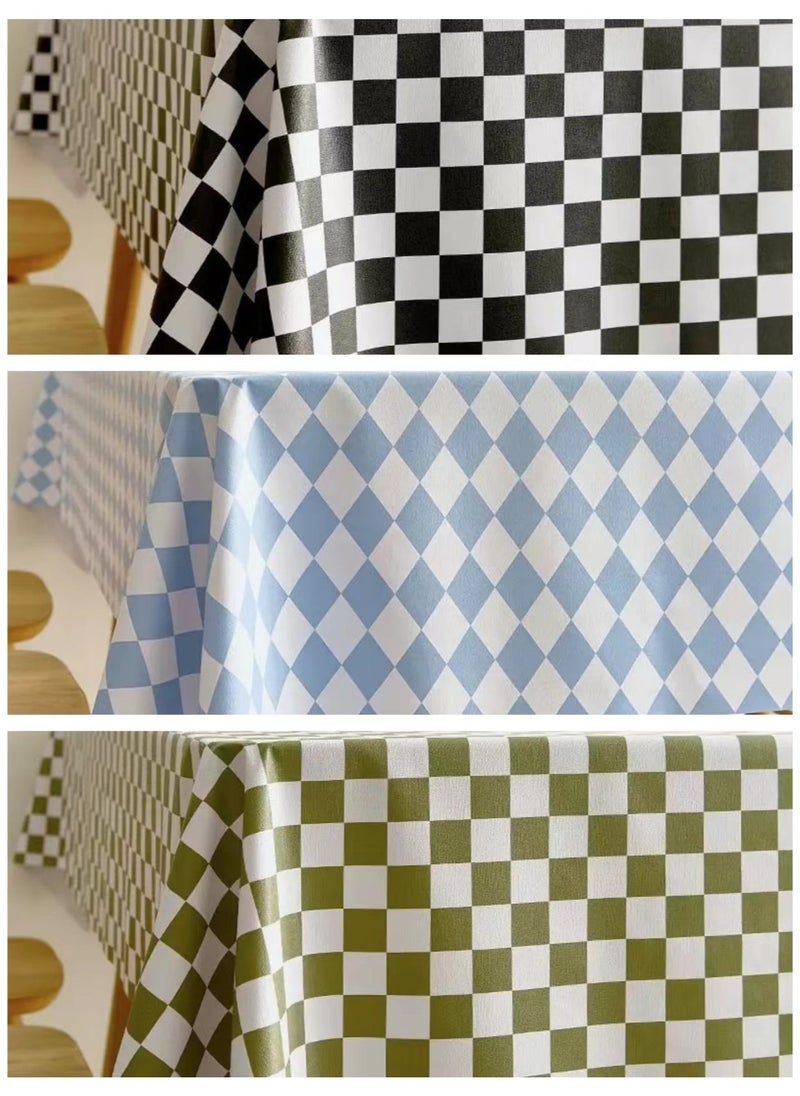PVC waterproof table cloth, oil proof, ironing and washing, not easy to fade, three pieces of home table cloth