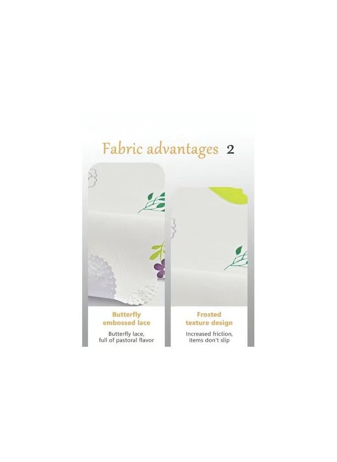 PVC waterproof table cloth, oil proof, ironing and washing, not easy to fade, three pieces of home table cloth