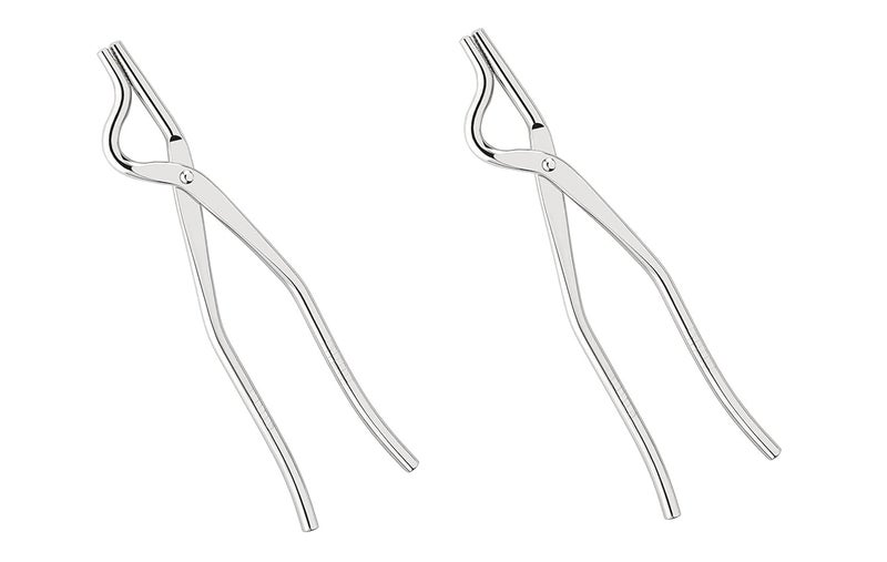Laxmi Kitchenwere Stainless Steel to Hold Kitchen Tools When Cooking Pakkad for Kitchen with Grip gripper tongPakadni Sansi Chimta for Kitchen Use Pack of 2 - Image 1