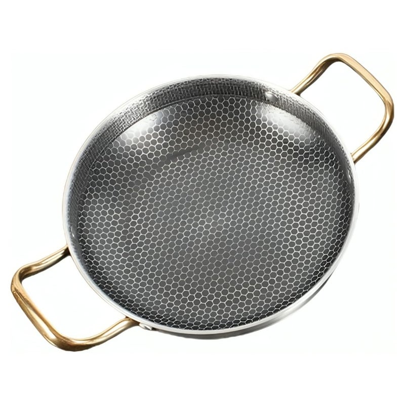 SHREESAMP SHREESAMP Versatile Honeycomb Coating Non-Stick Seafood Frying Pan: Elevate Your Cooking with Effortless Release and Even Heat Distribution for Perfectly Fried Fish, Shrimp, and Shellfish  - Image 1