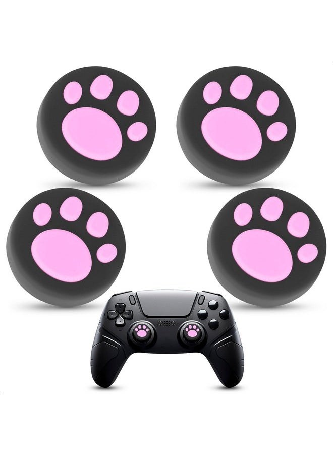 LIBERHAUS - 4Pcs Cat Paw Pink Ps4 Thumbstick Grips Switch Thumb Grips Ps3 Controller Grips Switch Joystick Caps Ps4 Thumb Grips Xbox Joystick Grips Xbox 360 Thumb Grips Ps4 Controller Joystick Grips - Image 1