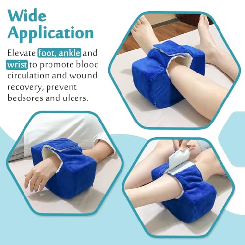 NEAUDE Foot Elevation Pillow Post Surgery Ankle Heel Protector for Pressure Sores Leg elevation Feet Pillow for Swelling Bed Sore Pressure Ulcer Cushion Ankle Support Foot Cradle Surgery Recovery Supplies - Image 4