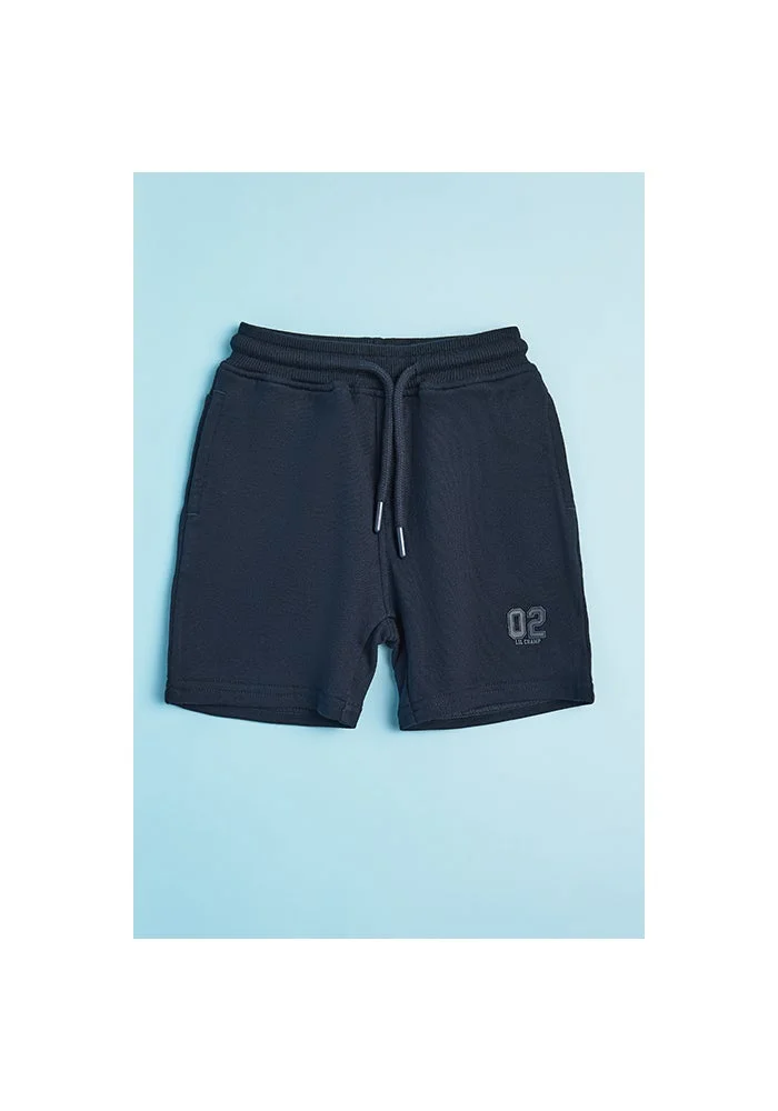 R&b Appliqued Shorts with Drawstring Waist