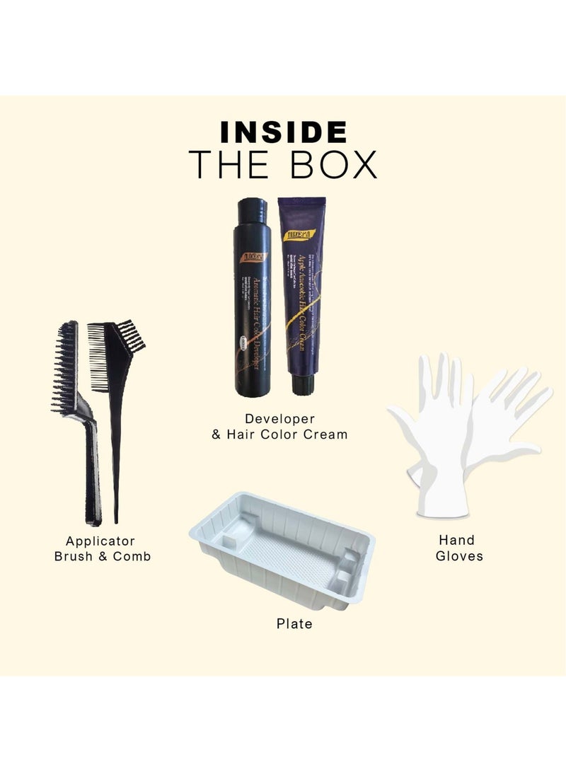 أوروما اوروما صبغة شعر خالية من الأمونيا S01 اسود طبيعي - Image 3