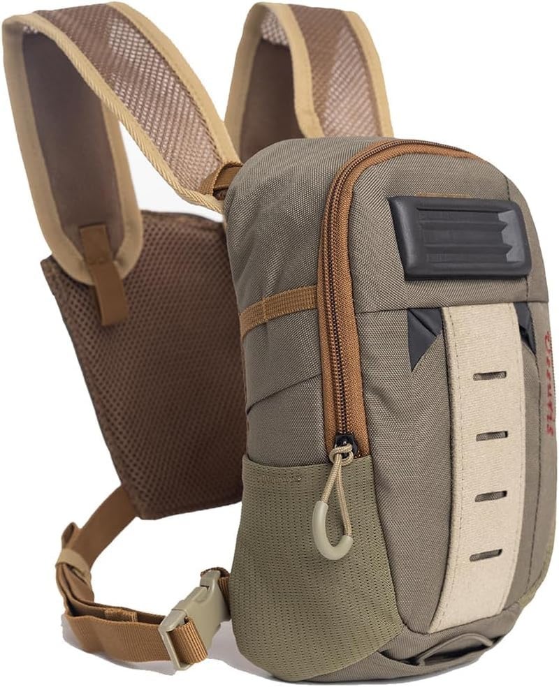 USSURIS Small Fly Fishing Chest Pack Ultralight Chest Bag Mini Vest Pack Micro Fishing pouch - Image 1