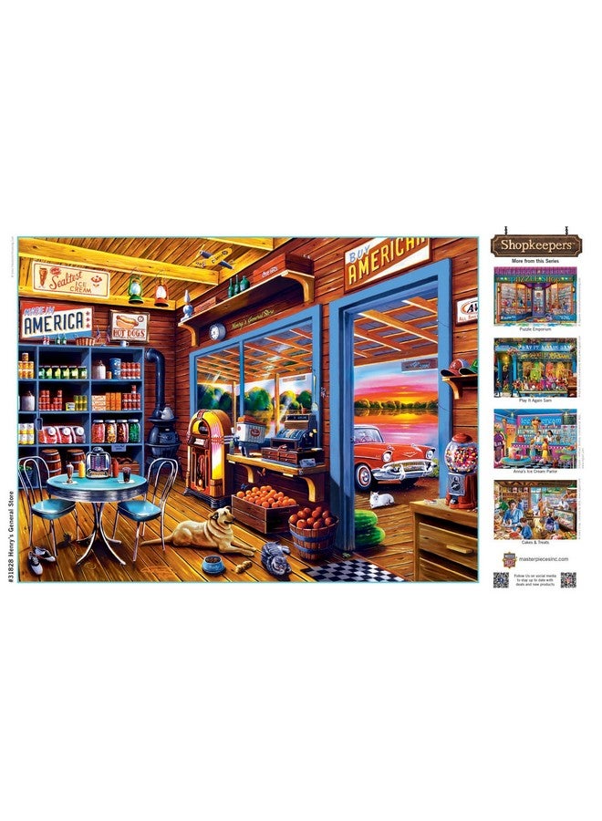 ماستر بيسيز لعبة تركيب الصور المقطوعة المكونة من 750 قطعة للكبار والعائلة - متجر هنري العام - 18 × 24 بوصة - Image 4