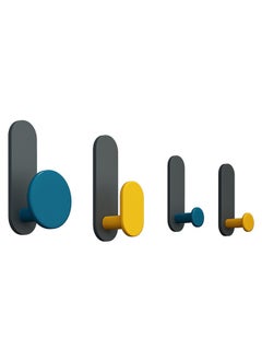 Generic 4- Piece Self Adhesive Hook, Wall Mounted Towel Rack, Door Back Sticky Hook, Strong Adhesive Hook, Multipurpose Hanger For Towel Clothes Coat Key.  - Image 1