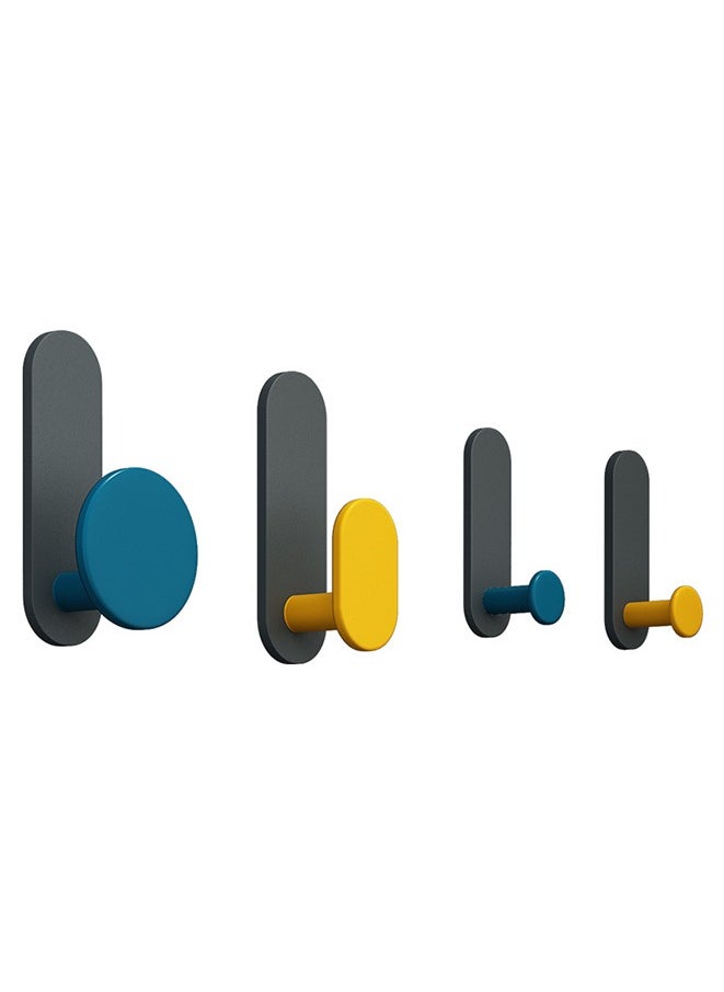 Generic 4- Piece Self Adhesive Hook, Wall Mounted Towel Rack, Door Back Sticky Hook, Strong Adhesive Hook, Multipurpose Hanger For Towel Clothes Coat Key.  - Image 1