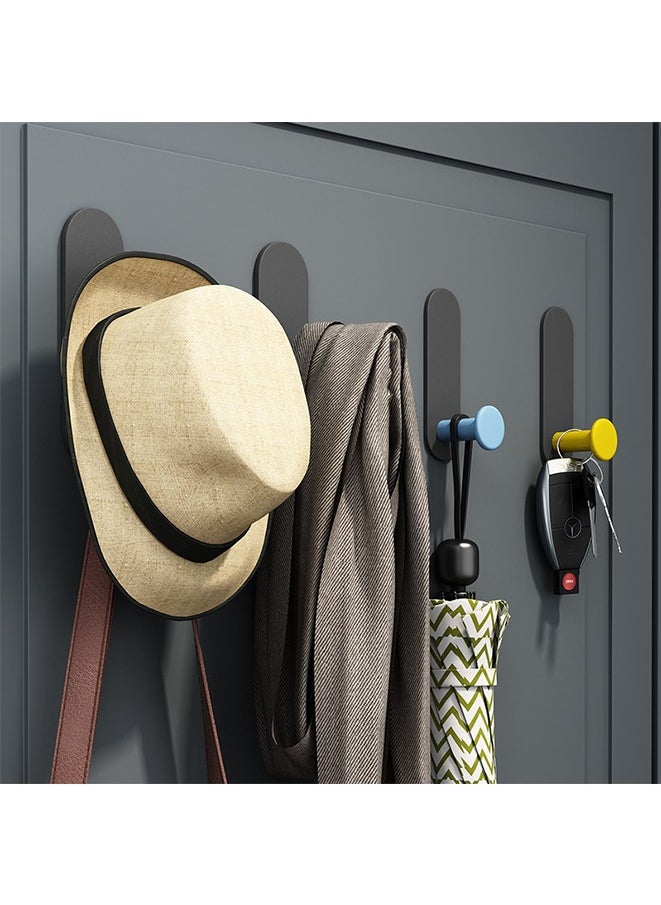Generic 4- Piece Self Adhesive Hook, Wall Mounted Towel Rack, Door Back Sticky Hook, Strong Adhesive Hook, Multipurpose Hanger For Towel Clothes Coat Key.  - Image 2