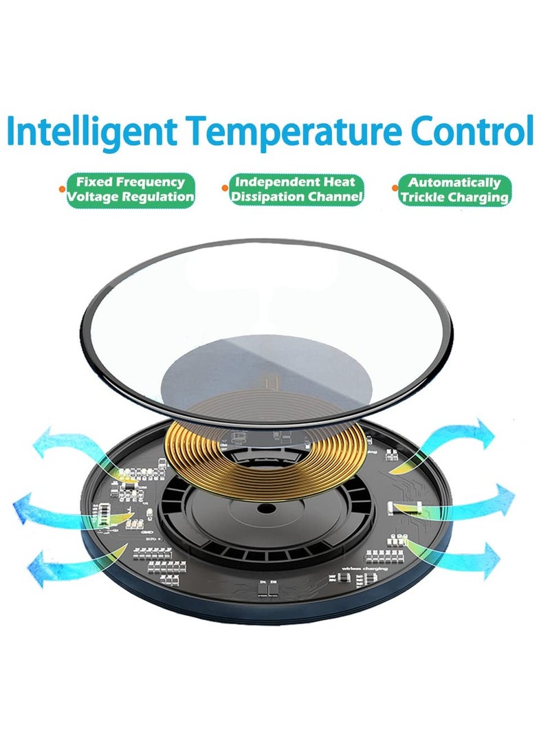 general Cell phone wireless charger 20W fast magnetic charging station for iPhone 14/14 Plus/14 Pro/14 Pro Max/13/12/11/X/XS/XR Samsung Galaxy S22/S21/S20/Note 20/10 (without AC adapter) - Image 2