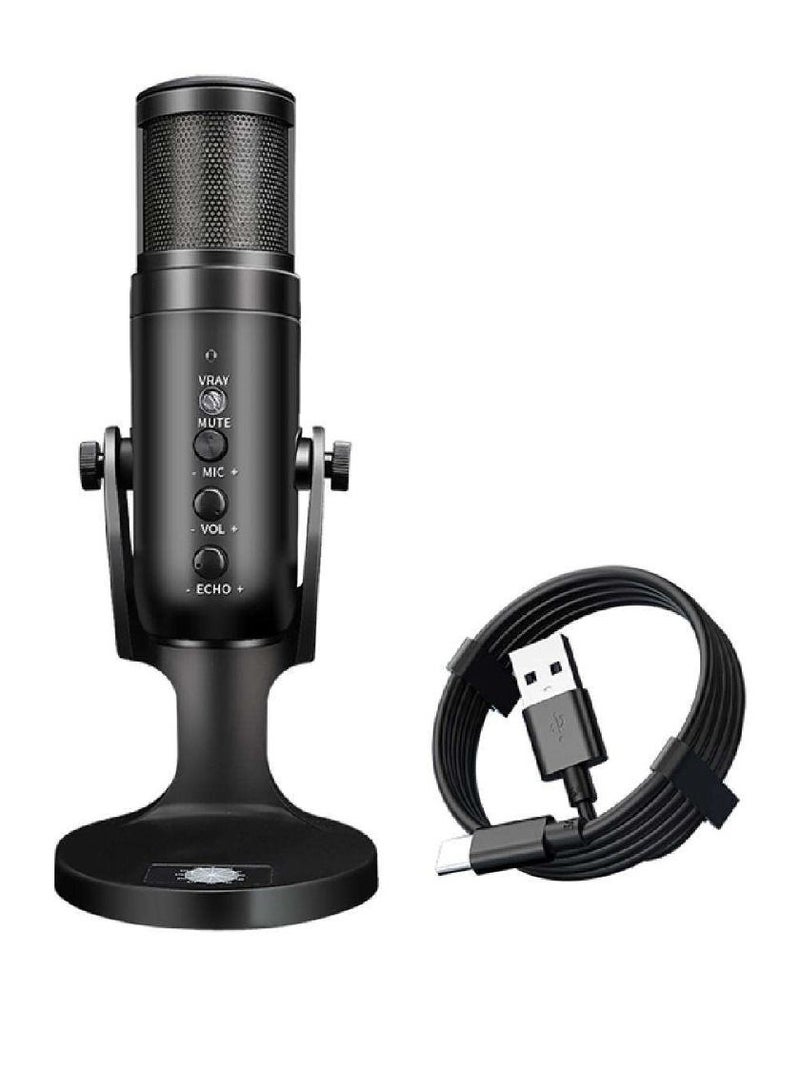 Jmary RGB USB Microphone Professional Condenser For PC Computer Laptop Phone Recording Singing Gaming Streaming - Image 3