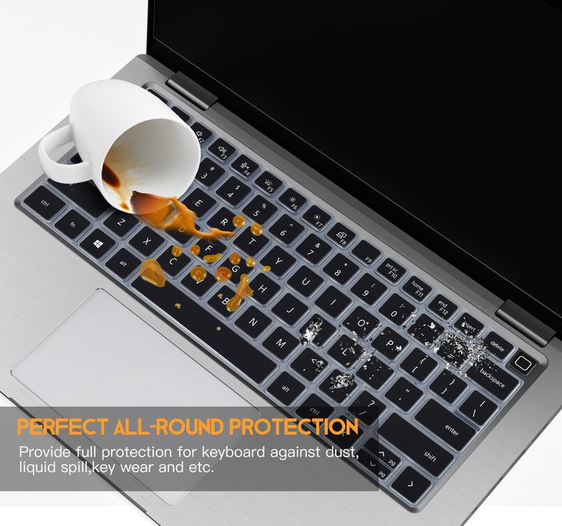 Saco Keyboard Cover for Dell Latitude 3000 Series 3440 3450 | Latitude 5000 Series 5450 5440 5420 5430 5431 14 Inch Laptop - Black - Image 5