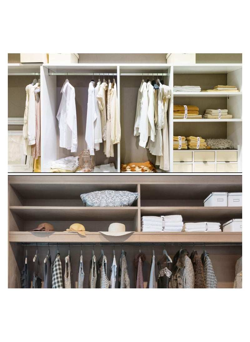 SOLARAE Bed Sheet Organizer Bands Set, Adjustable Elastic Bed Straps King Full Twin Queen Label Bed Sheets Bands for Storage Organizer Closet Organization Bedding Bands for Bedsheet Pillow Case(8 Sheet ) - Image 5