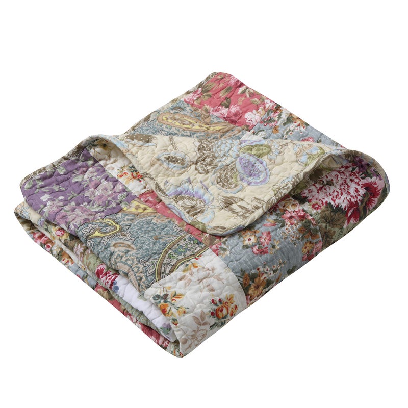 Greenland Home Fashions غطاء رمي مزخرف من غرينلاند هوم بلومينغ براكيري - Image 1
