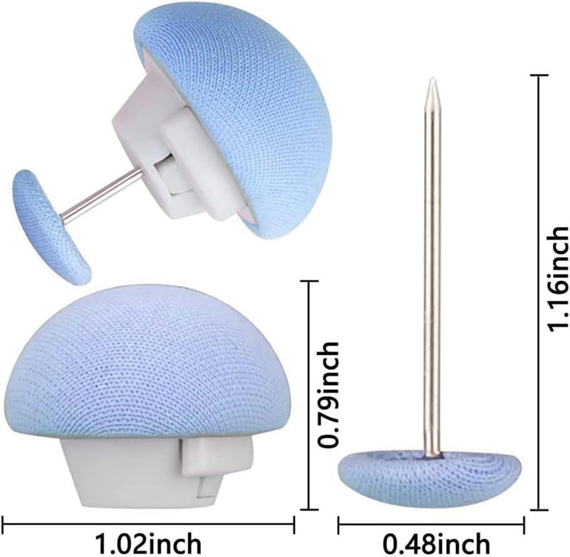 Avon Wellness Avon Wellness Duvet Cover Holding Quilt Fixing Clips,Mushroom Round Fixing Clips with Buttons,Blanket,Duvet Cover, Holding,Quilt Clip Fasteners,Non-Slip for Fixing Curtain Socks Mattress (8, Blue) - Image 2