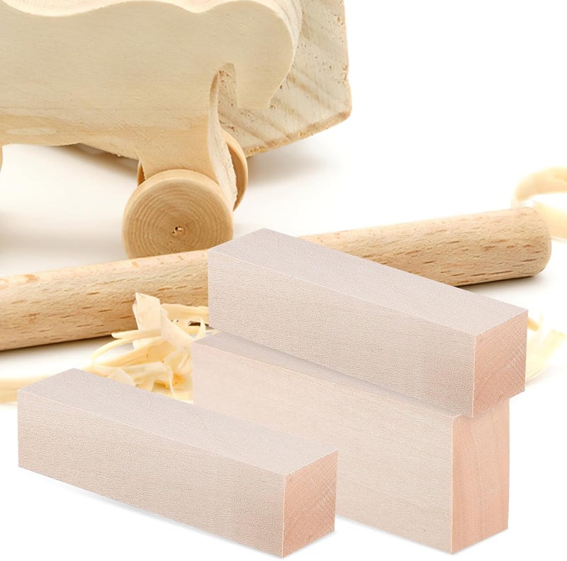 14 Pcs Square Wood Dowels Craft Sticks Basswood Wood Strips for Handcrafts Furniture Repairs Model Making Supplies - Image 5