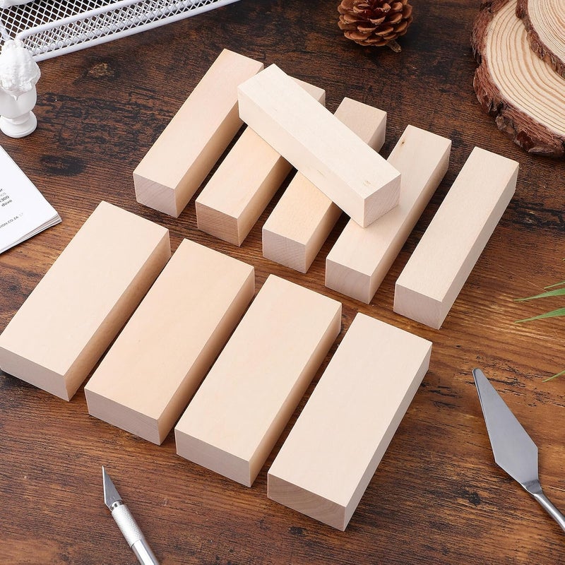 14 Pcs Square Wood Dowels Craft Sticks Basswood Wood Strips for Handcrafts Furniture Repairs Model Making Supplies - Image 3