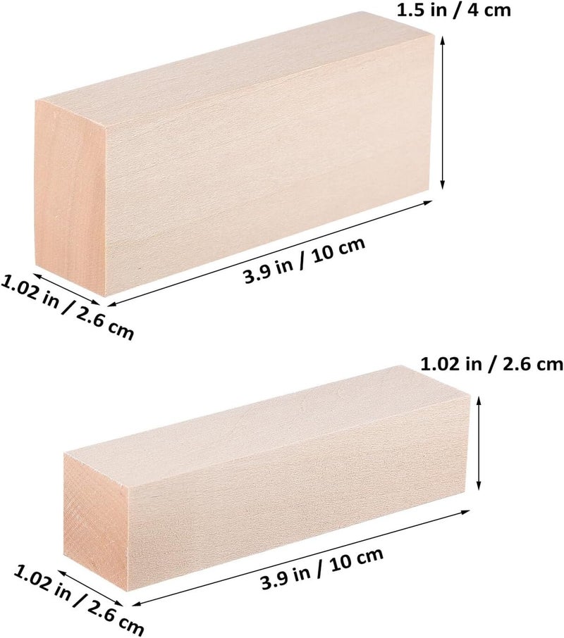 14 Pcs Square Wood Dowels Craft Sticks Basswood Wood Strips for Handcrafts Furniture Repairs Model Making Supplies - Image 2