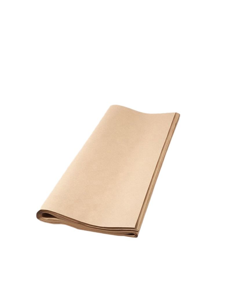 50 ورقة كرافت هدايا وتغليف بني سادة - Image 1