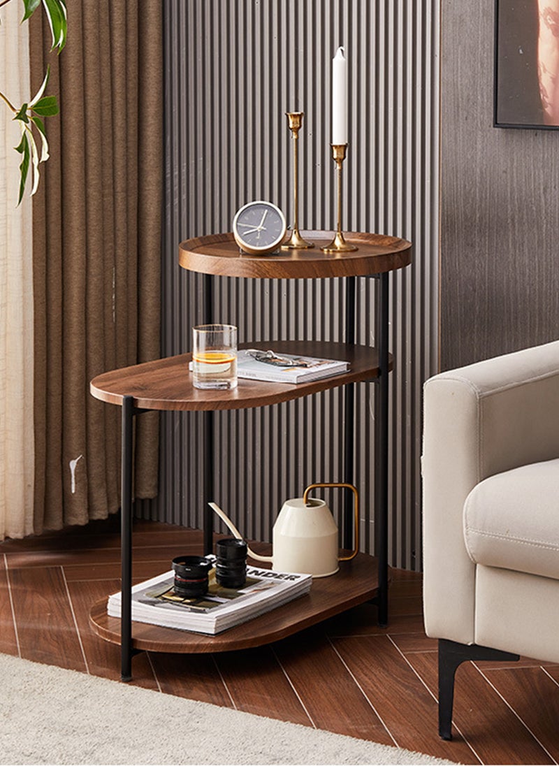 Sharpdo 3-Layer Coffee Table 65*40*64.5CM Service Side Table with Sturdy Metal Legs – Easy to Assemble, Versatile Design for Living Room & Bedroom Small Coffee Table - Image 5