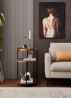 Sharpdo Modern Living Room Side Table With Sturdy Metal Legs Side Table, Suitable for Living Room, Bedroom Sofa Side Table, Easy to Assemble  - Image 3