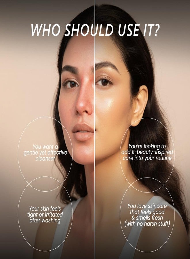 Miloe Miloé Lumi Rinse Face Wash | Sulfate-Free Brightening Cleanser with Rice Ferment, Green Tea & Niacinamide | Gentle Daily Cleanser for Glowing, Even-Toned Skin | Korean skin Care Product | 100ml - Image 4