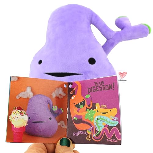 I Heart Guts Gallbladder Plush Toy - 8" Organ Stuffed Animal - Gallbladder Removal Surgery Recovery Gifts, Gallstone Get Well Gift, Funny Post-Op Must-Have - Image 5