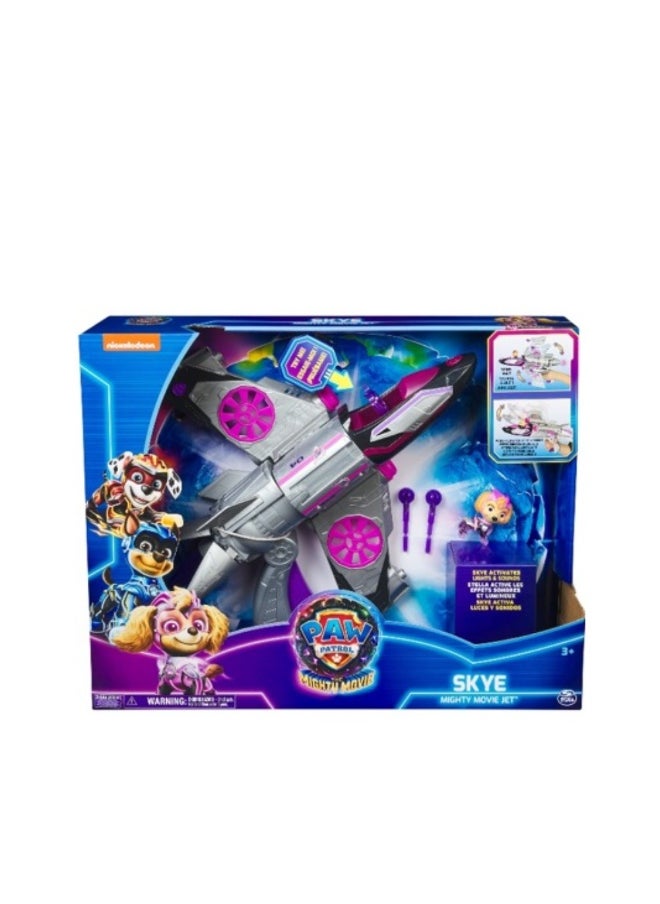 SwimWays Paw Patrol The Movie Transforming Rescue Jet with Skye Mighty Pups Action Figure 