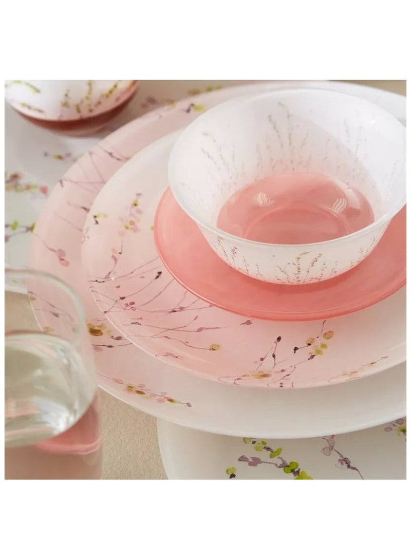 Luminarc Dinner Set Pink- Trompette 46 Pieces - Image 2
