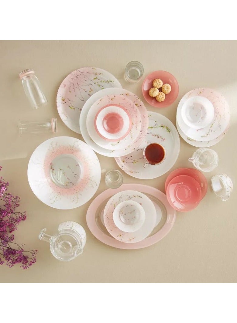 Luminarc Dinner Set Pink- Trompette 46 Pieces - Image 4