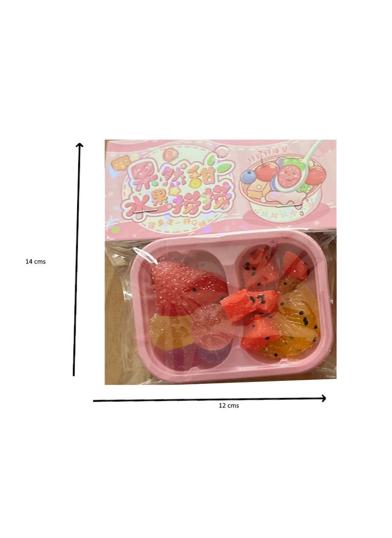 JOLLITY LLC - Fruits Platter Handmade Silicone for Stress Relief Squishy Toy Mochi Taba Squishy New Fidget Pinching Toy 2 pcs - Image 1