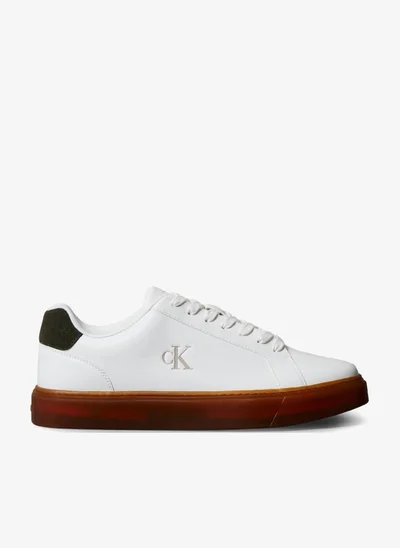 Calvin Klein Jeans Leather Signature Logo Trainers